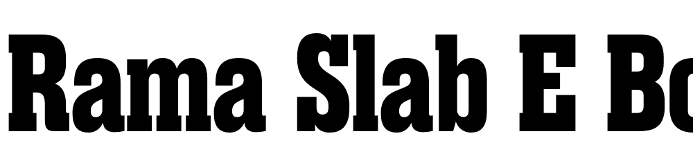 Rama-Slab-E-Bold font family download free