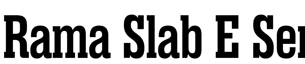 Rama-Slab-E-SemiBold font family download free