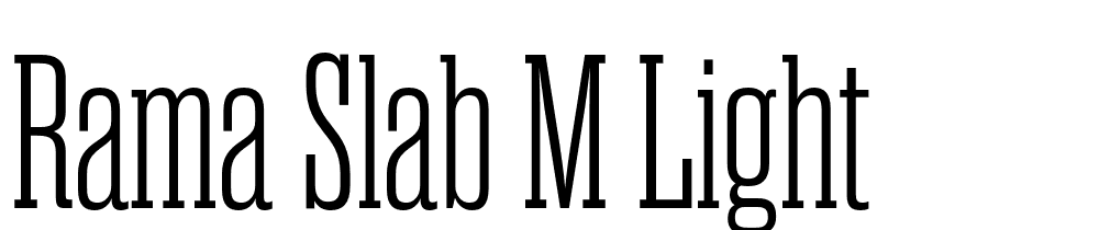 Rama-Slab-M-Light font family download free