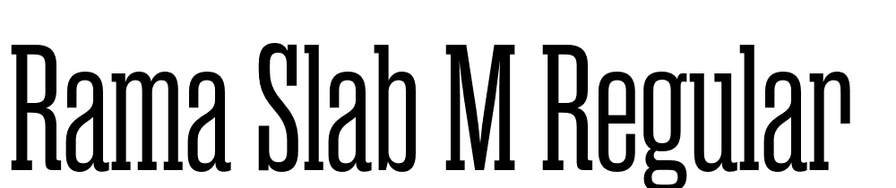 Rama-Slab-M-Regular font family download free