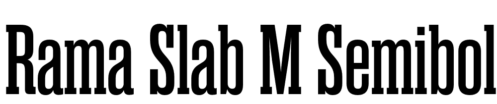 Rama-Slab-M-SemiBold font family download free
