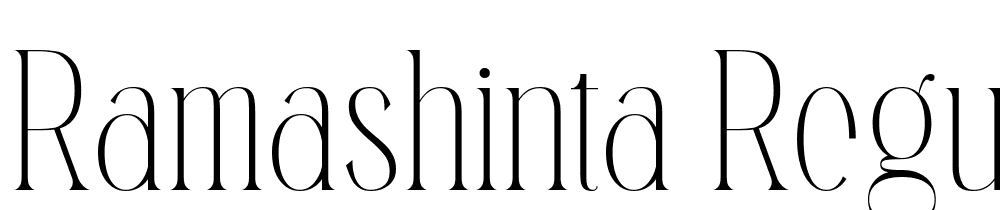 Ramashinta-Regular font family download free