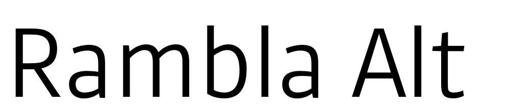 Rambla Alt font family download free