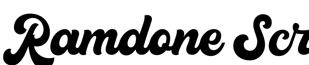 Ramdone-Script-Demo font family download free