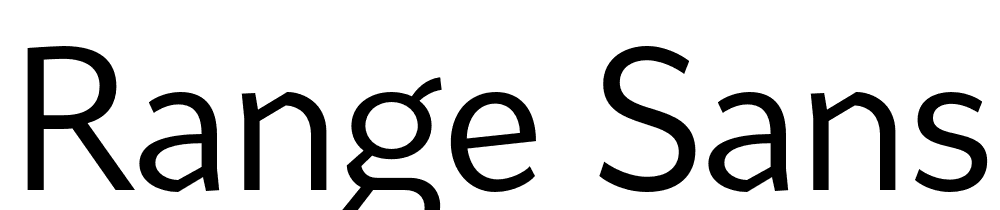 Range Sans font family download free