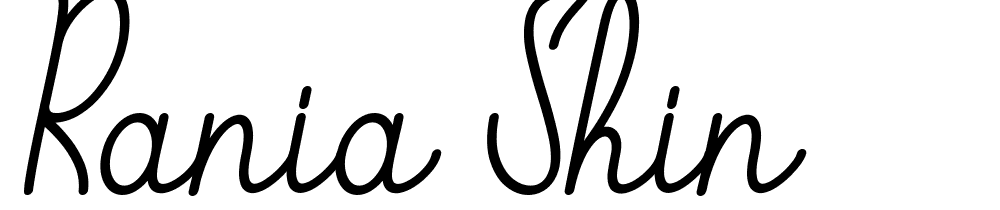 Rania Shin font family download free