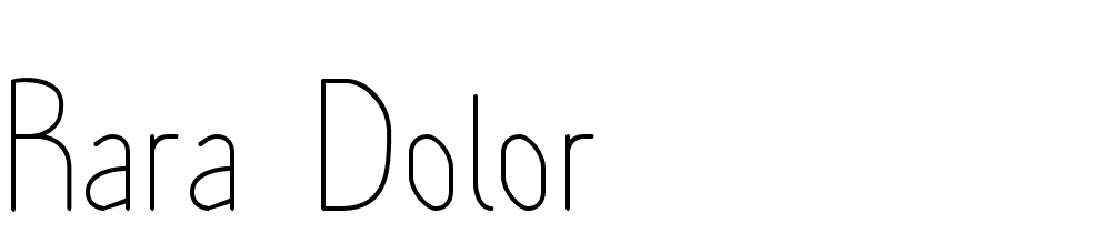 rara_dolor font family download free