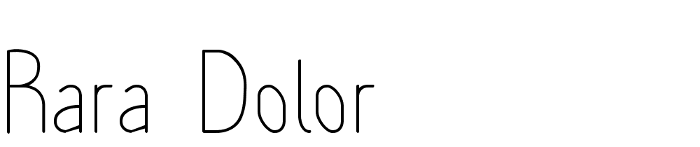 Rara-Dolor font family download free