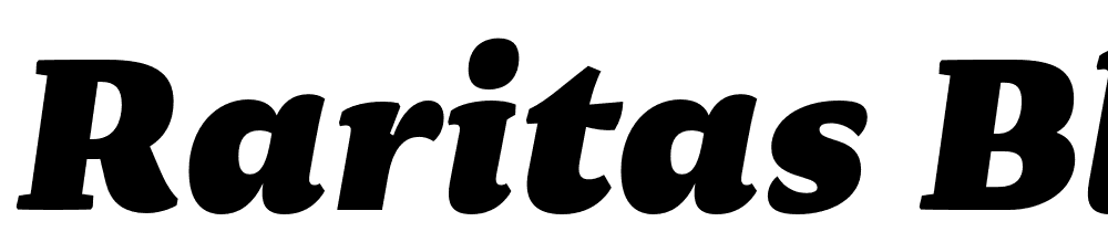 Raritas-Black-Italic font family download free