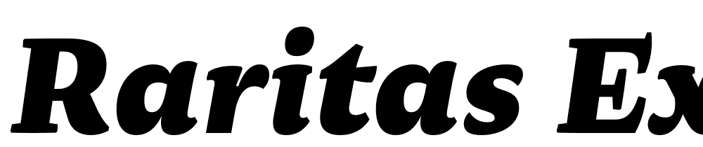 Raritas-ExtraBold-Italic font family download free