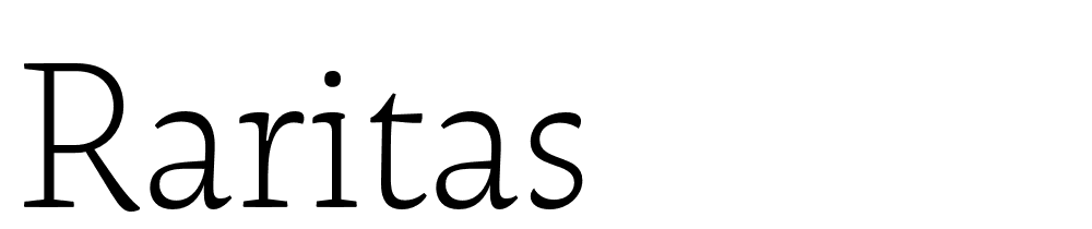 Raritas font family download free