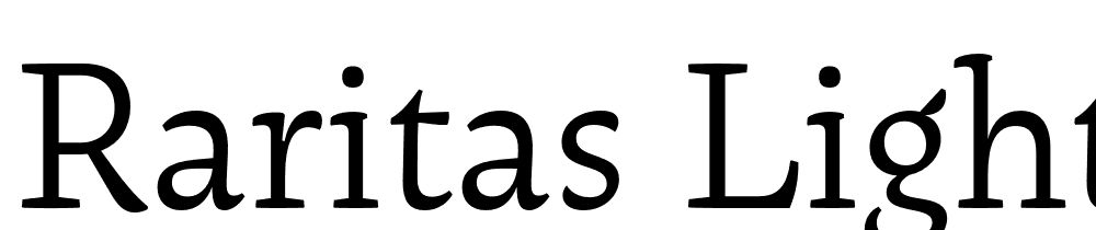 Raritas-Light font family download free