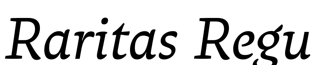 Raritas-Regular-Italic font family download free