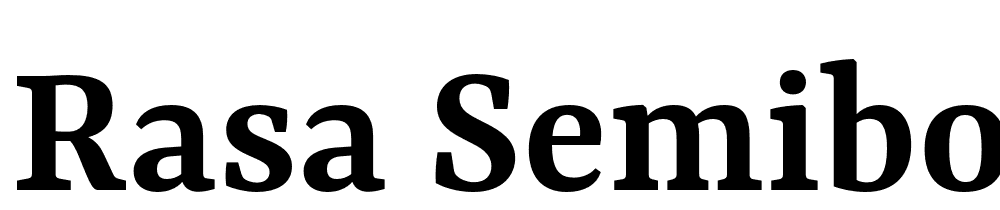 Rasa-SemiBold font family download free