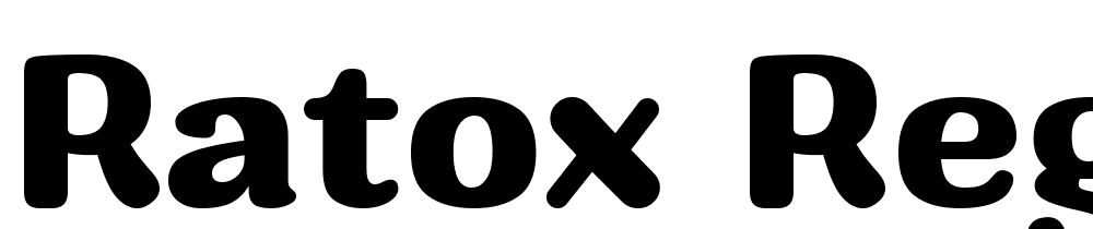 Ratox-Regular font family download free