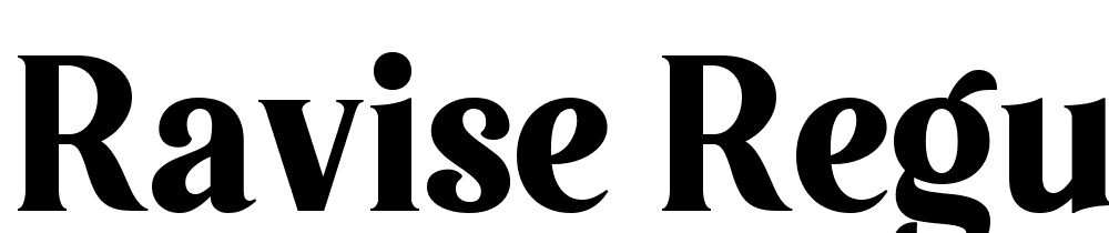 Ravise-Regular font family download free