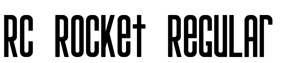 RC-Rocket-Regular font family download free