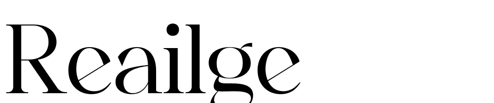 reailge font family download free