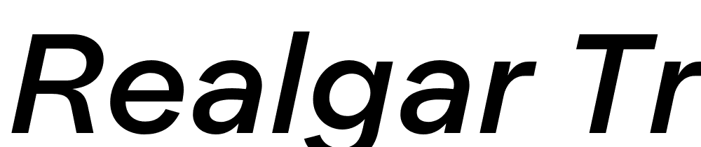 Realgar-TRIAL-Md-Italic font family download free