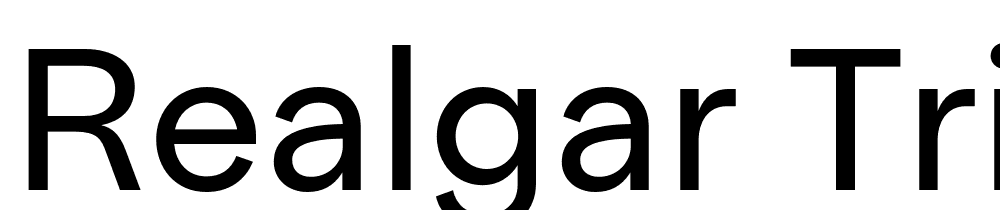 Realgar-TRIAL-Rg font family download free