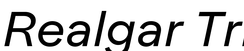 Realgar-TRIAL-Rg-Italic font family download free