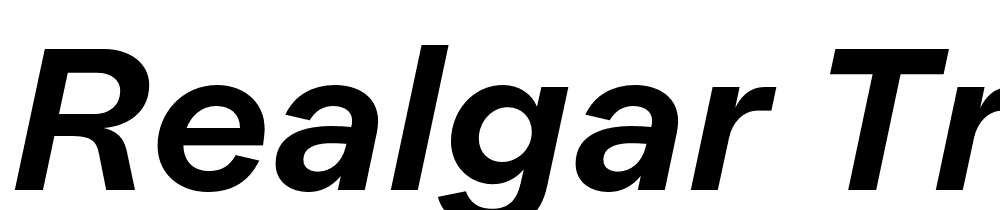 Realgar-TRIAL-SmBd-Italic font family download free