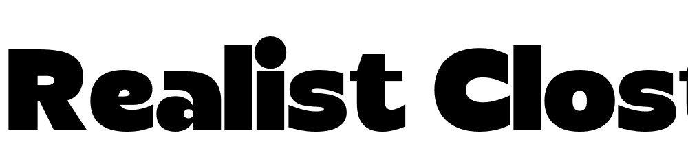 Realist-Clostan-Black font family download free