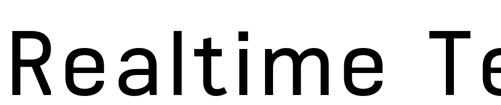 Realtime Text font family download free