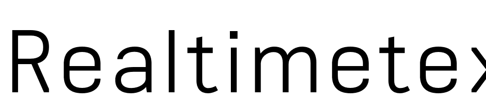 Realtimetext font family download free