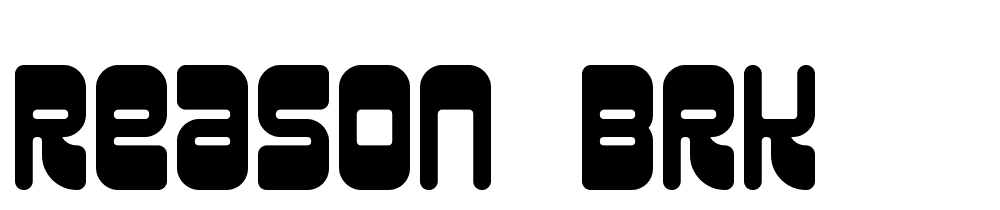 Reason-BRK font family download free