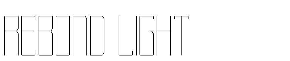 Rebond-Light font family download free