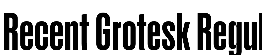 Recent-Grotesk-Regular font family download free