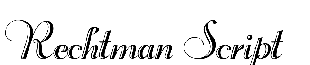 Rechtman-Script font family download free