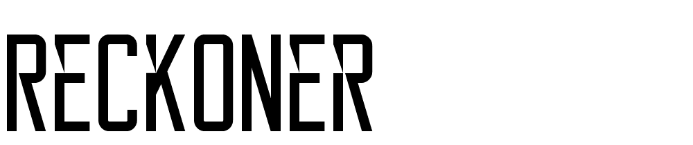 Reckoner font family download free