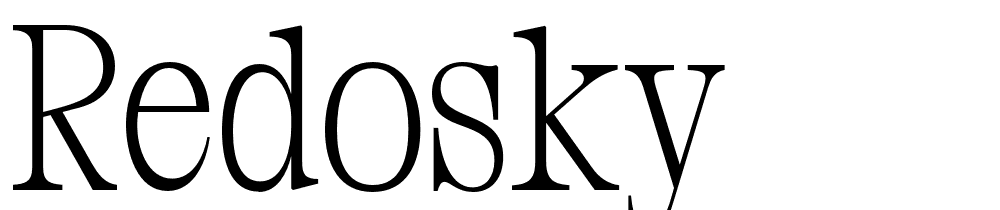 Redosky font family download free