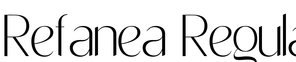 Refanea-Regular font family download free