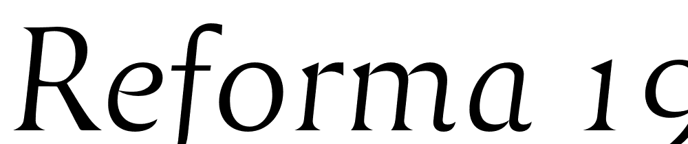 Reforma-1918-Blanca-Italica font family download free