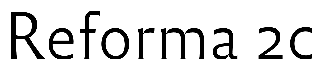 Reforma-2018-Blanca font family download free