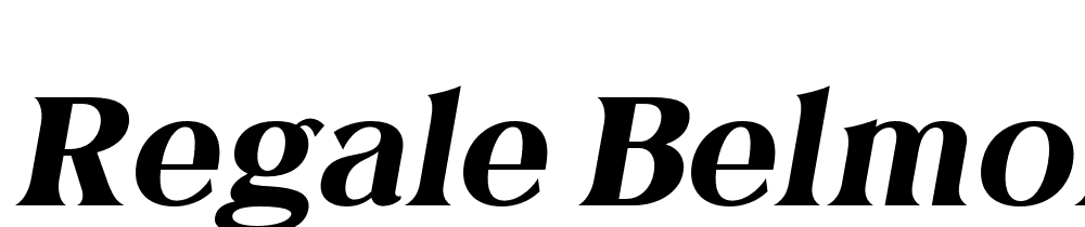 Regale Belmore font family download free