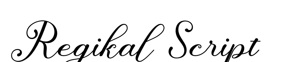 regikal-script font family download free