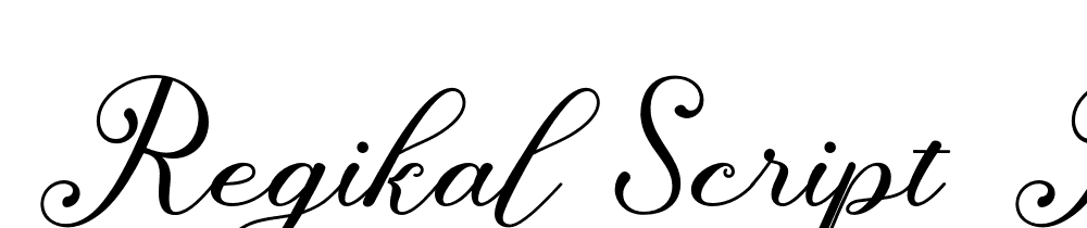 Regikal-Script-Regular font family download free