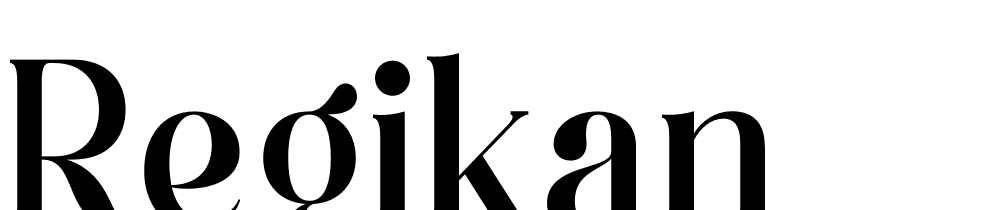 Regikan font family download free