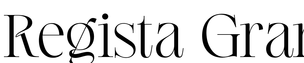 regista-grande font family download free