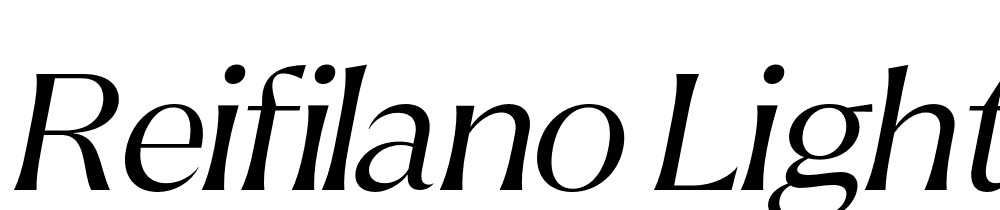 Reifilano-Light-Italic font family download free