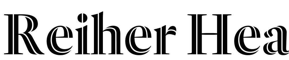 Reiher-Headline-Open font family download free
