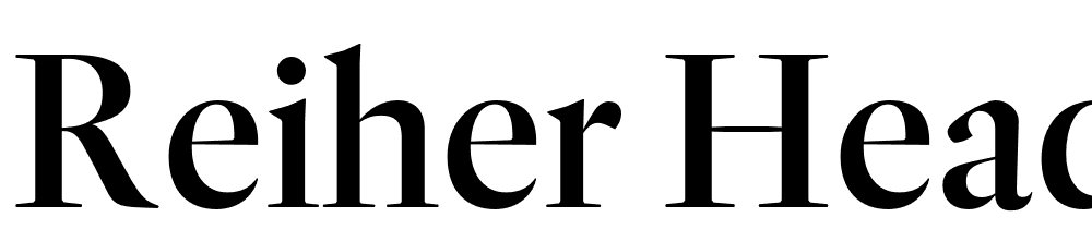 Reiher-Headline-Regular font family download free