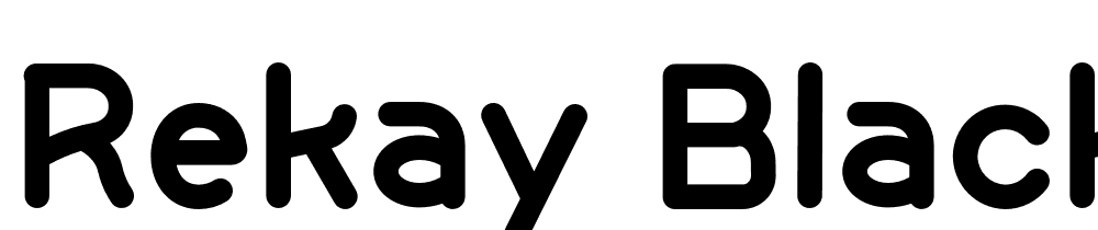 Rekay-Black font family download free