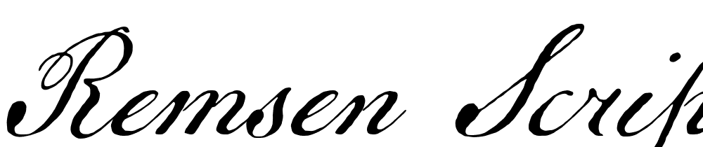 Remsen Script font family download free