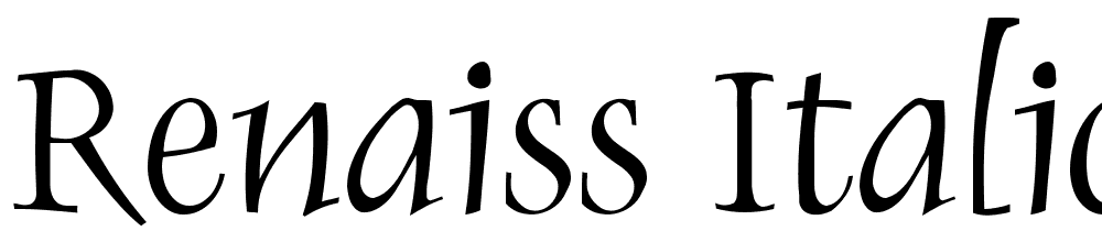 Renaiss-Italic font family download free