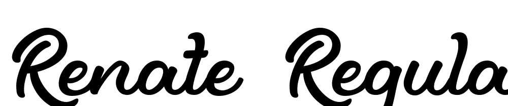 Renate-Regular font family download free